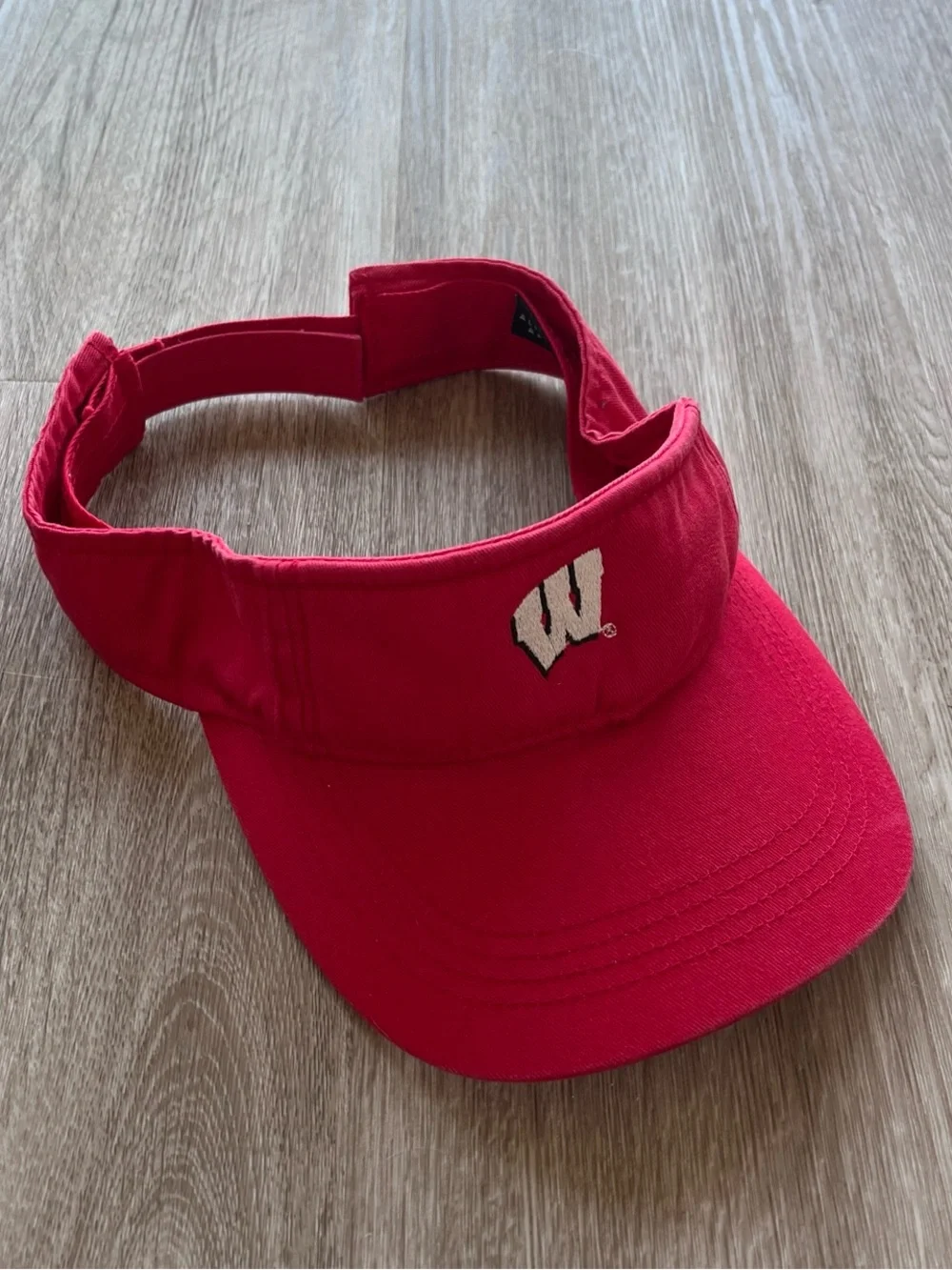 Alternative Apparel Red Visor with White 'W' Logo